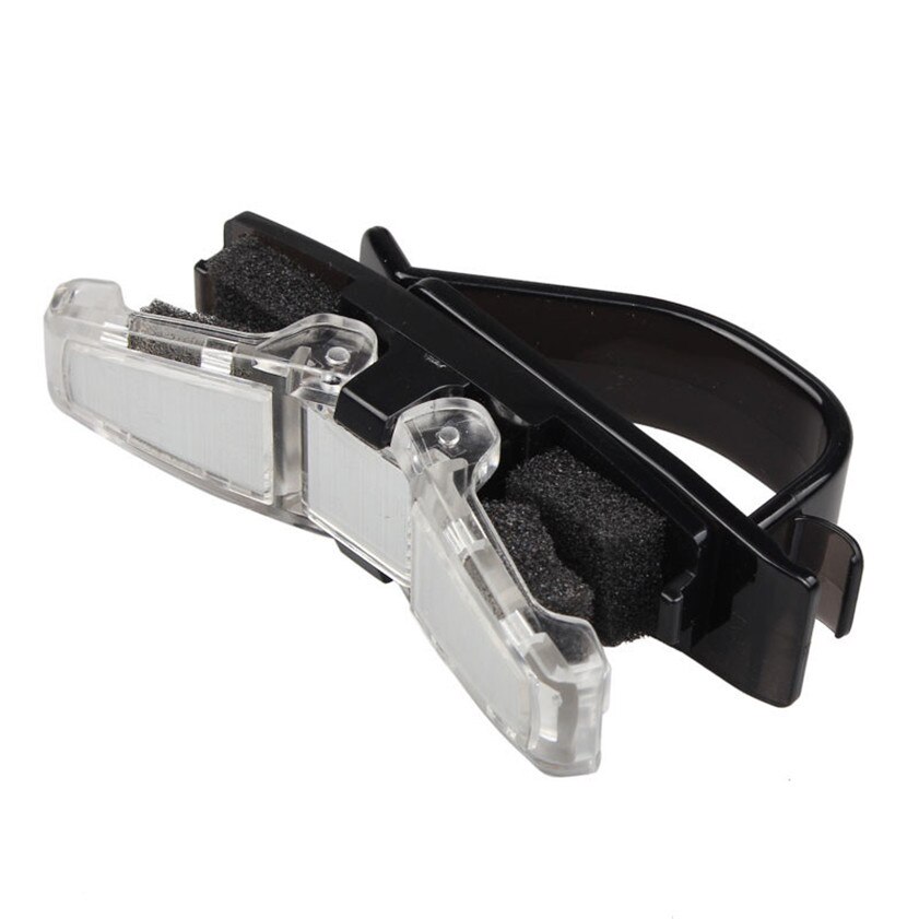Auto-styling Auto Zonneklep Clip Houder Voor Dual Zonnebril Lenzenvloeistof Leesbril