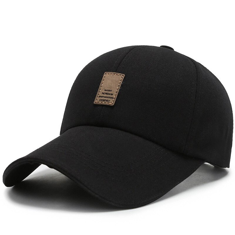 Mannen Baseball Cap Katoen Canvas Cap Zonnehoed Voor Running Workouts En Outdoor Activiteiten Zomer Snapback Caps Baseball Hoed: Black