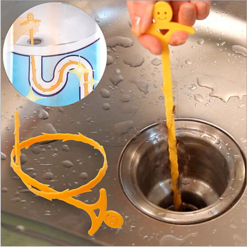 51Cm Keuken Badkamer Wastafel Pijp Haak Drain Cleaner Pijplijn Haar Reiniging Verwijdering Douche Toilet Riool Klomp Longline Plastic Haak