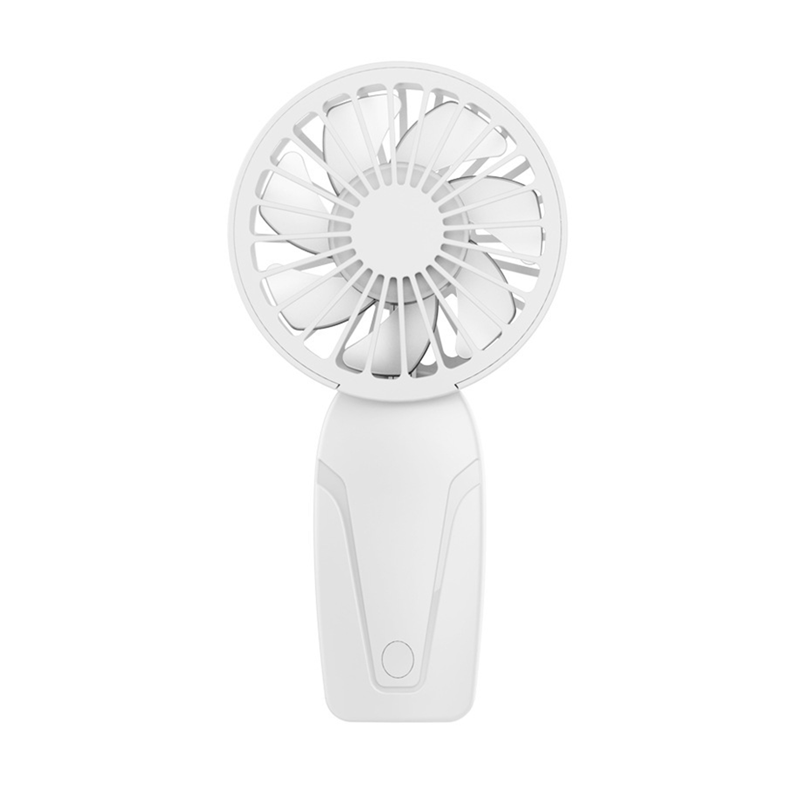 Draagbare handventilator, klein, lichtgewicht, schattig uiterlijk, usb-oplaadbare mini-ventilator voor verkoeling onderweg, mini-zakventilator: Wit