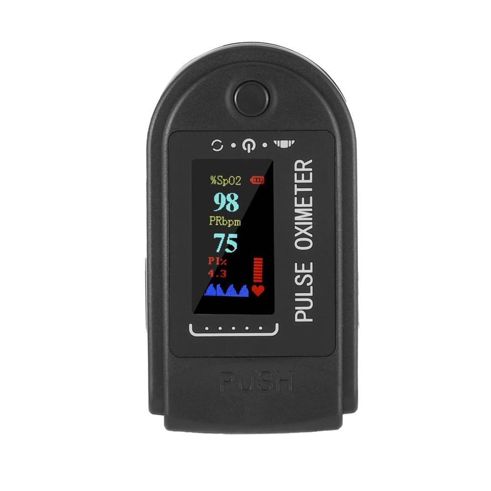 1Set Vinger Oximeter Zuurstofverzadiging Monitor Blood Oxygen Monitor Finger Pulse Lage Accuspanning Hartslag