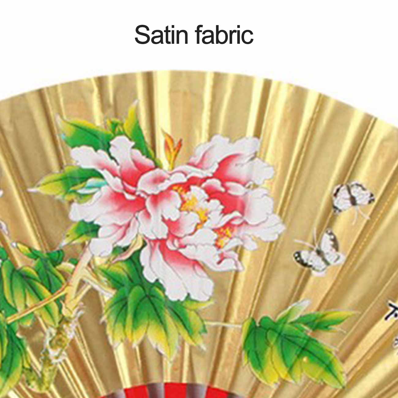 Hand Fan Wedding Bridal Party Folding Chinese Bamboo Cloth Hand Held Dance Fan Cool