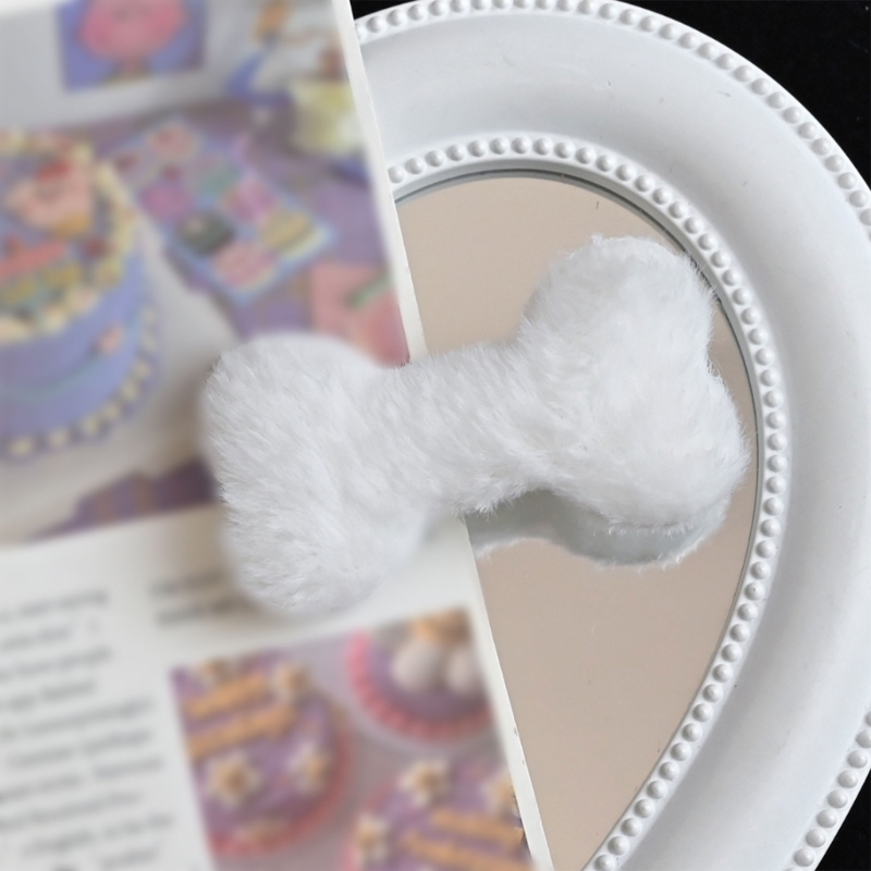 Horquilla con flequillo lateral para citas diarias, nueva pinza para con forma hueso perro peluche, pasadores