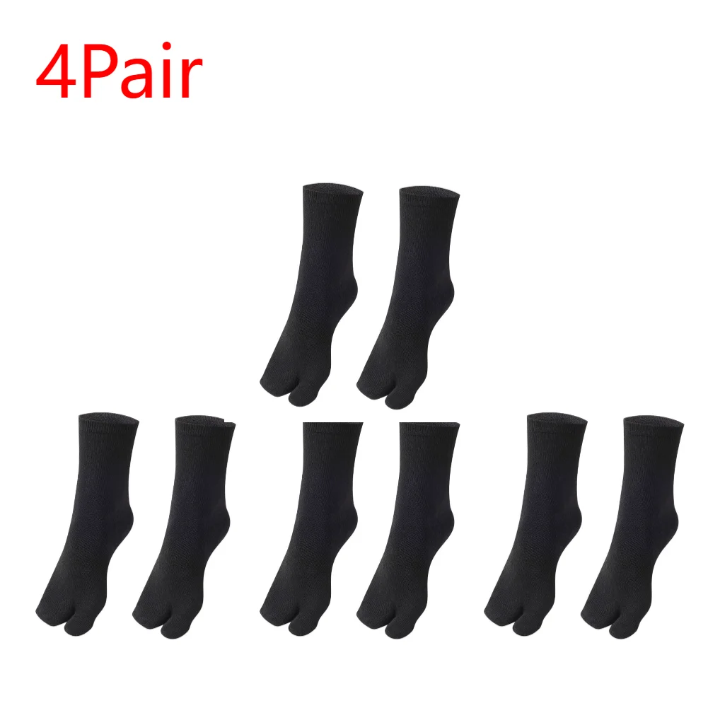 1-5PCS Women/Men Unisex Japanese Kimono Flip Flop Sandal Split Two Toes Sock Tabi Geta Cotton Socks: Fuchsia