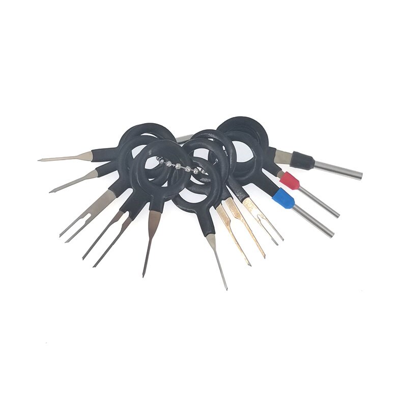 11PCS Automotive Plug Terminal Removal Tool Car Electrical Wire Crimp Connector Pin Extractor Kit Key Pin Removal Tool