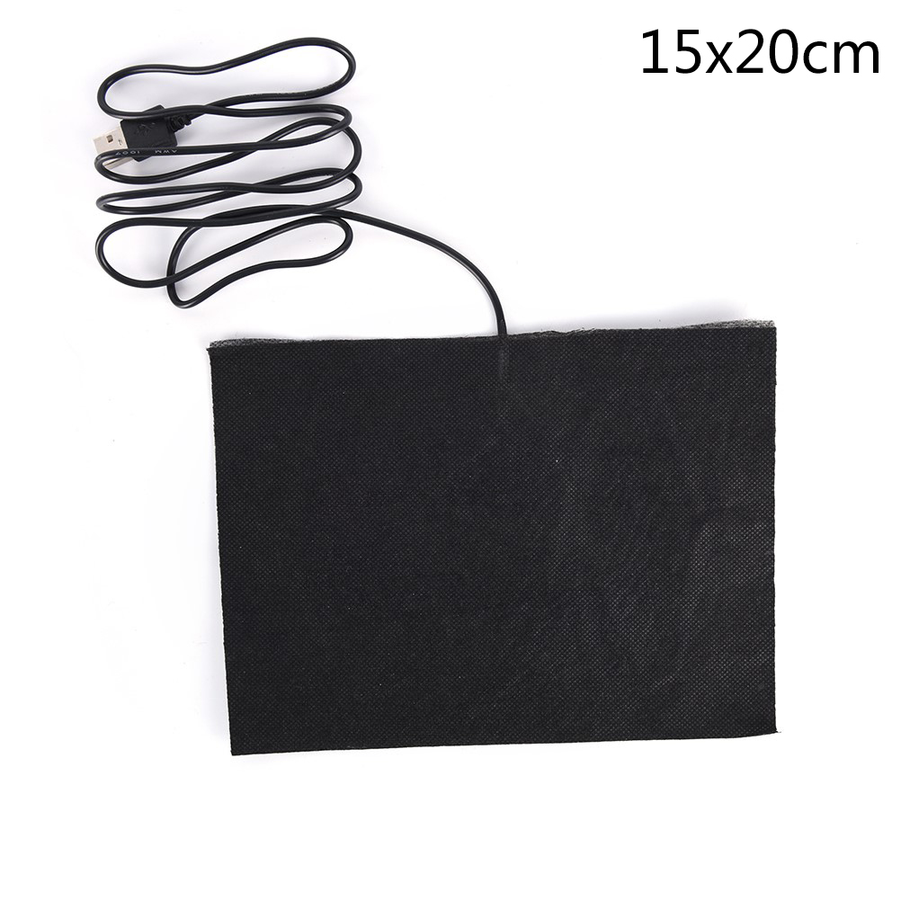 1PCS 2 Sizes 5V Carbon Fiber Heating Pad Hand Warmer USB Heating Film Electric Winter Infrared Fever Heat Mat