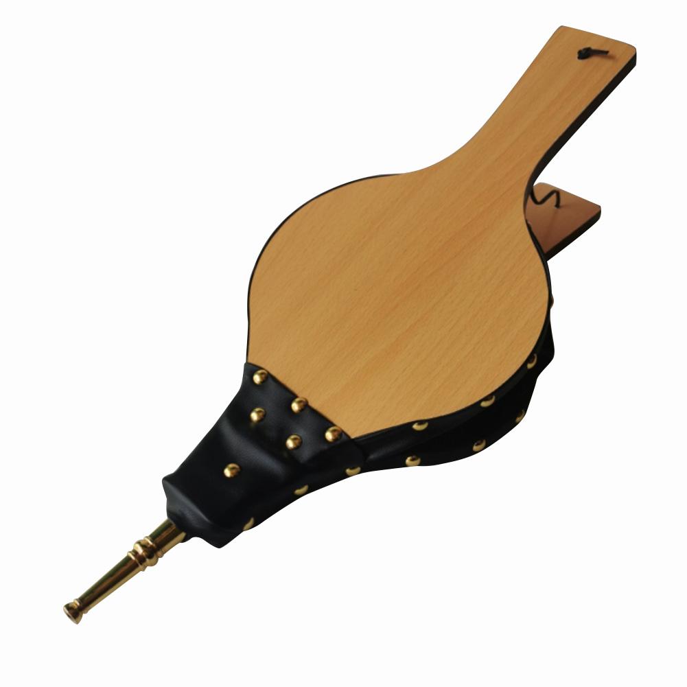 Fuelle de chimenea Manual, soplador de aire grande de MDF, herramienta de chimenea para acampar al aire libre, parrilla de barbacoa, herramienta de chimenea, 48,5x19cm: Yellow