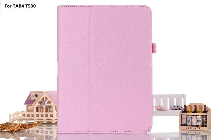 Flio Leather Stand Case Cover for Samsung Galaxy Tab 4 10.1 SM T530 T531 T535 Tablet: Pink