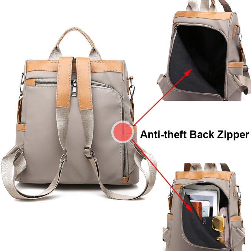 Anti-theft Women Backpacks Ladies Large Capacity Backpack Bagpack Waterproof Oxford Women Backpack Sac A Dos