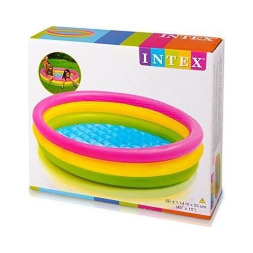 Intex 57412 Inflatable Pool-Soft-Soled Children Pool 114x25 cm