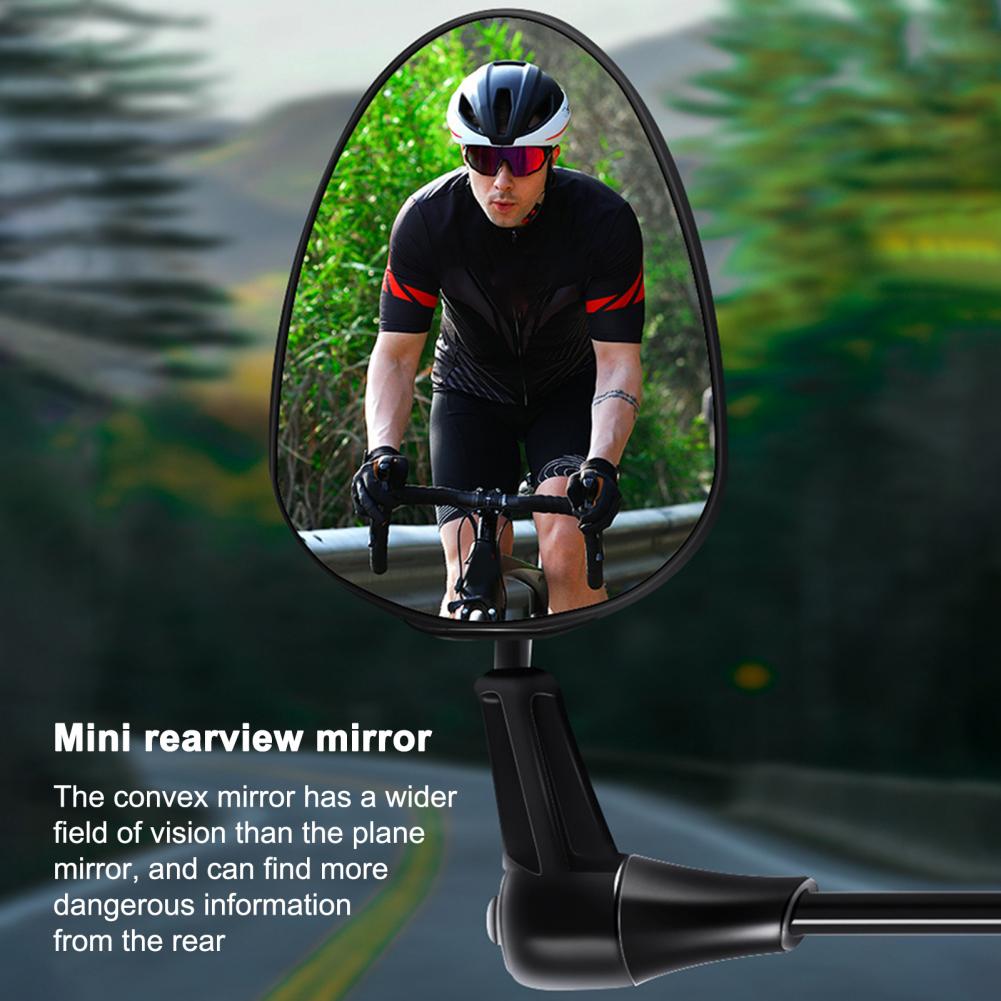 Foldable High Hardness Bike Helmet Mounted Rear-view Mirror for Road Bike