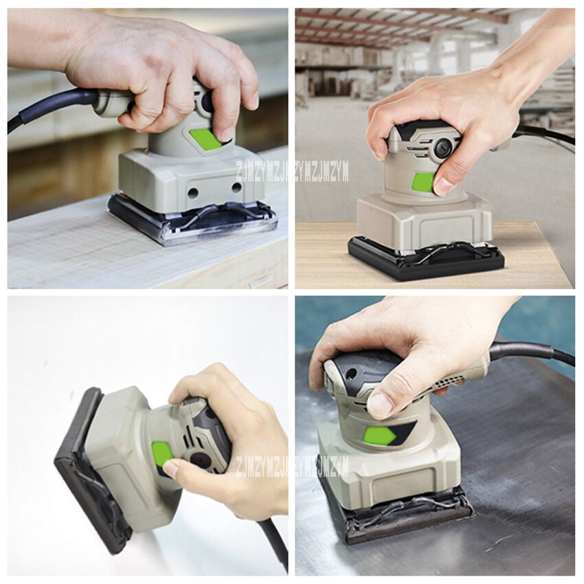 KY9001 Electric Flat Sander Woodworking Polisher Sandpaper Machine Furniture Wood Paint Grinding Machine Putty Polishing Machine