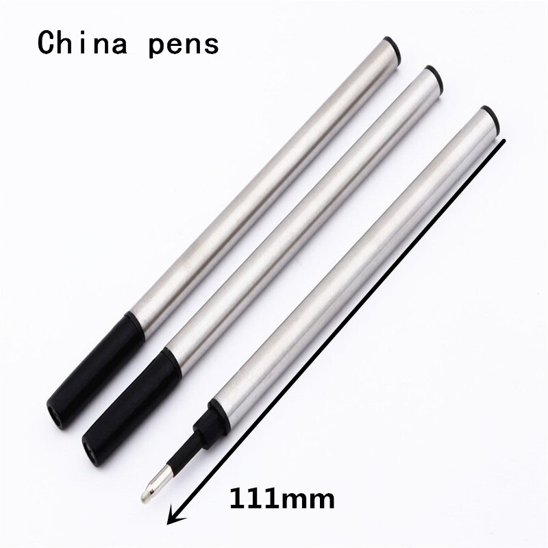 Luxury pen quality 520 log wood Business office Rollerball Pen School student stationery Supplies Ball point Pens: 3pcs ink Black