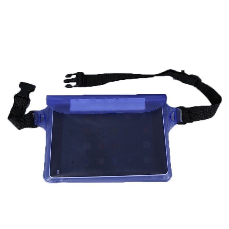 Waterproof Beach Bag for Phone Underwater Dry Bags Shoulder Waist Pack PVC Frosted Translucent Bag Drifting Swimming Bag: BLUE
