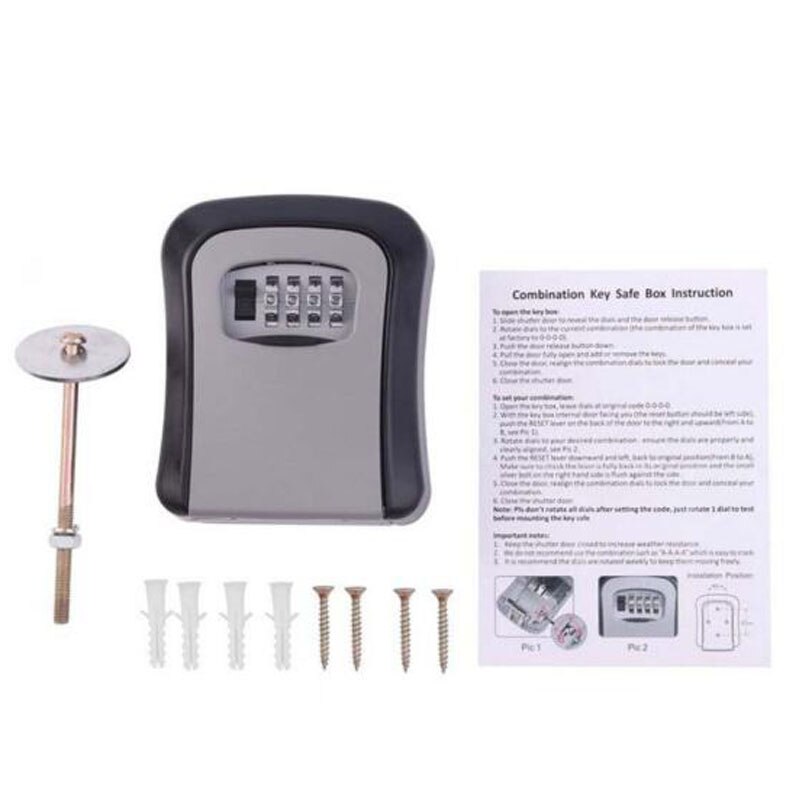 Key Lock Box Combinatie Lockbox Met Code Voor Huis Sleutel Opslag, Combo Deur Locker