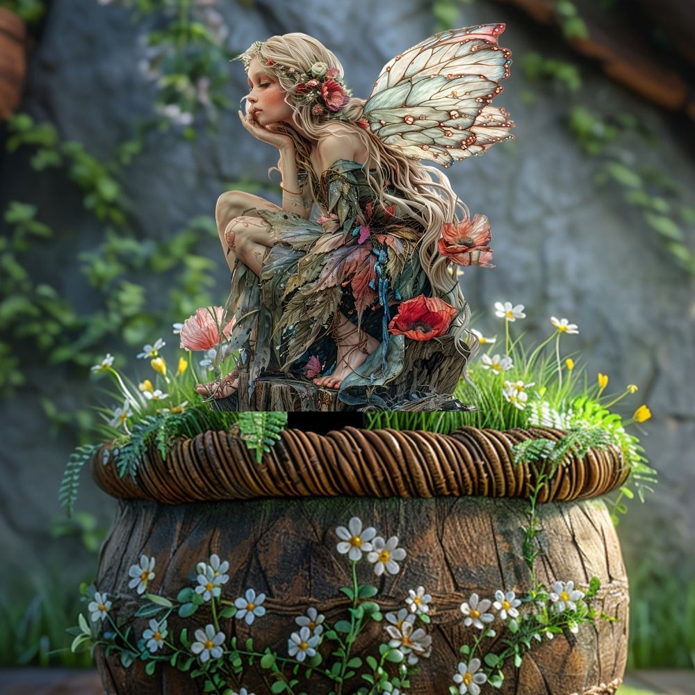 Crafts Acrylic Garden Pile Cute Artificial Garden Floor Plugs Waterproof Fairy Mini Figurine Bonsai