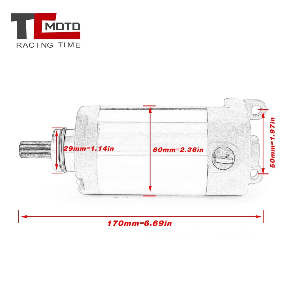 Startmotor til yamaha yfm 250 atv raptor yfm 25r 250 se xt250 serow 250 xg250 tricker 250 3 c 5-81890-00-00