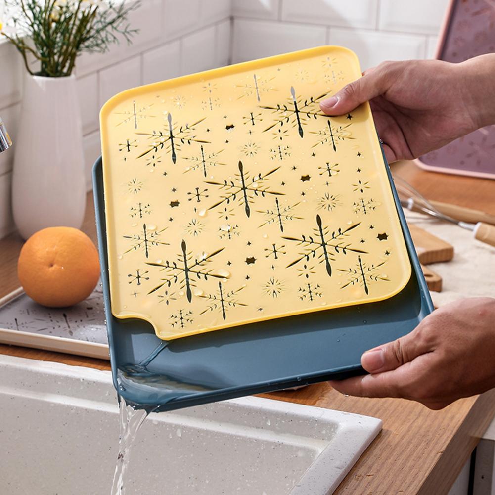 Lekbak Rechthoekige Dubbele Laag Plastic Draagbare Afdruiprek Spoelbak Lade Voor Keuken