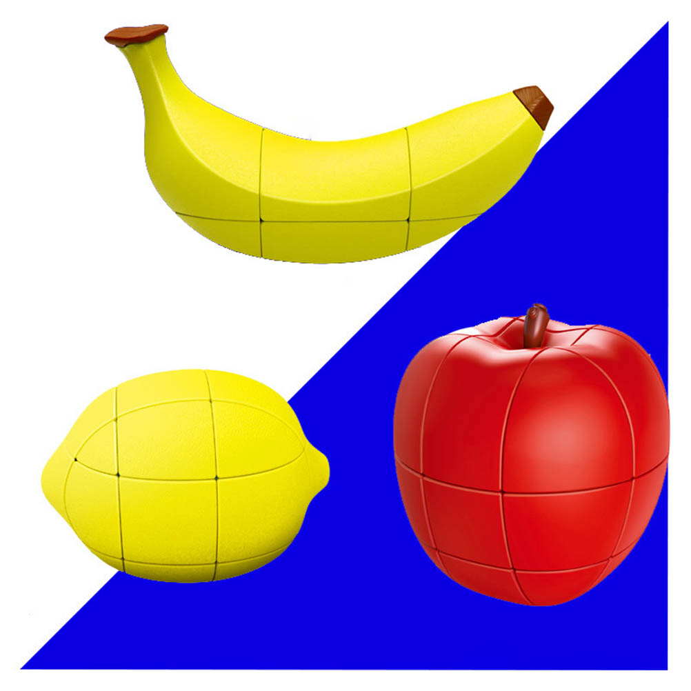 3pcs Fruit Vormige Cube Apple/Banaan/Citroen Puzzel Twisty Anti-Stress Intelligentie Educatief Speelgoed voor Kinderen #30