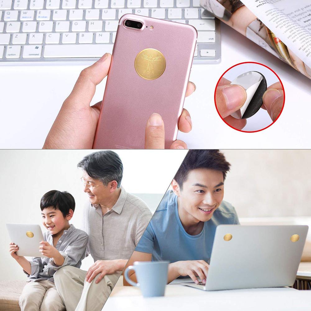 6 uds. Teléfonos móviles Protector Anti radiación pegatina bloqueador de iones negativos Reduce la radiación 99% Protector para ordenador portátil