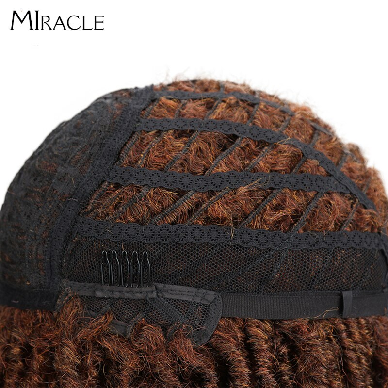 Afro virkade flätor peruk flätor peruk syntetiska peruker för svarta kvinnor virkade flätor twist jumbo dread faux locs frisyr mirakel