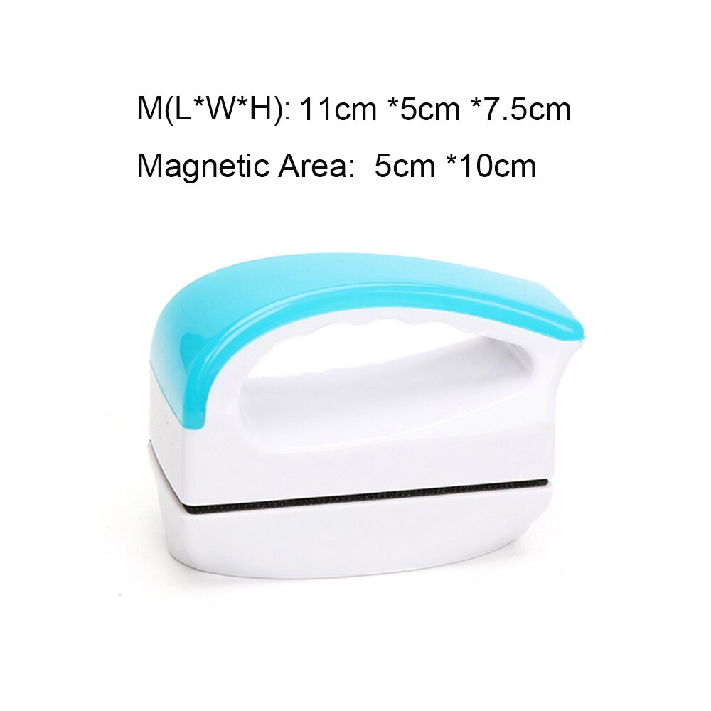 Magnetische Aquarium Borstel Aquarium Accessoires Decoratio Cleaner Drijvende Clean Aquarium Aquarium Glas Gereedschappen Schoon AA0050: Light Blue-M
