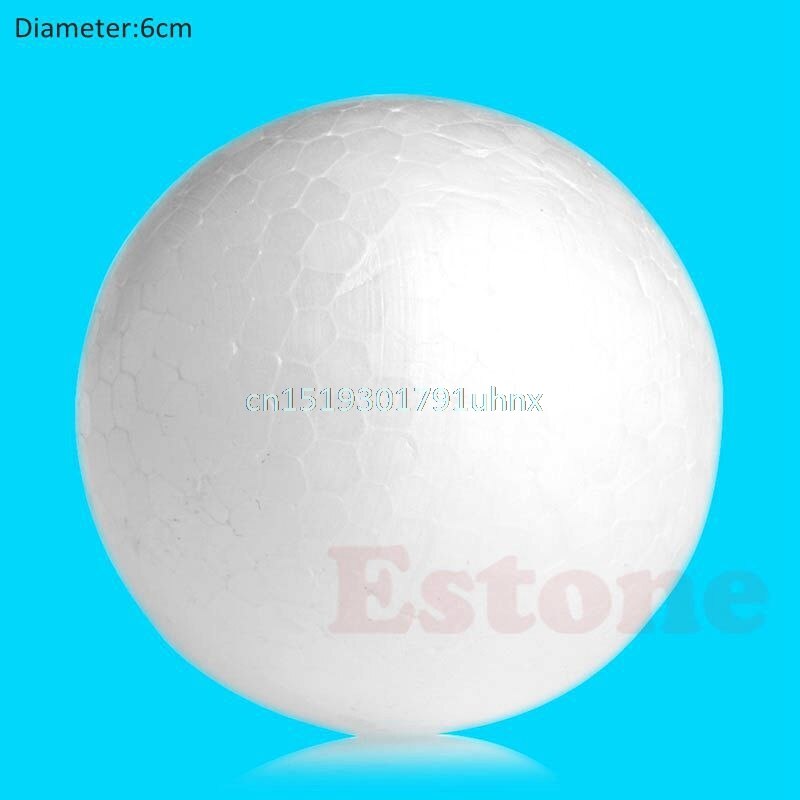 1 pc 60mm/80mm Modelling Polystyrene Styrofoam Foam Ball DIY Decor #1