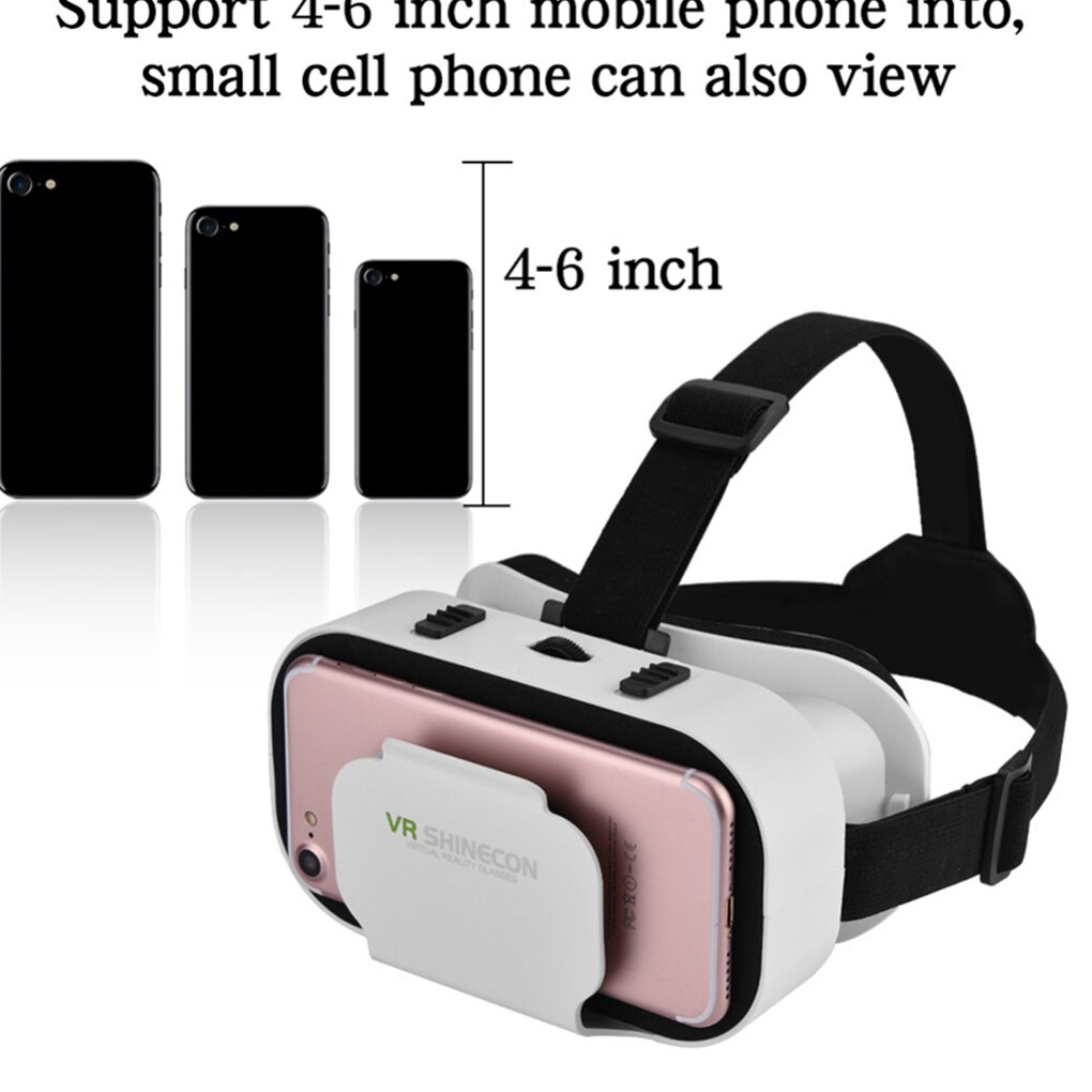 VR SHINECON BOX 5 Mini VR Glasses 3D Glasses Virtual Reality Glasses VR Headset For Google cardboard Smartp