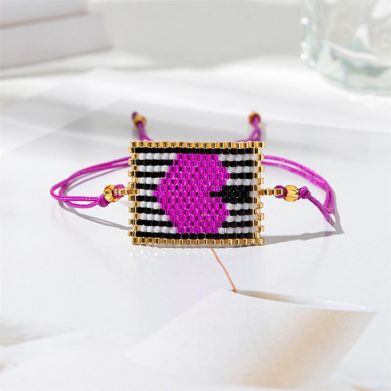 Bluestar Mode Hart Armband Voor Vrouwen Charme Miyuki Kralen Ketting Armbanden & Armband Feest Verjaardag Waterdicht Sieraden Cadeau: Licht Geel Goud Kleur