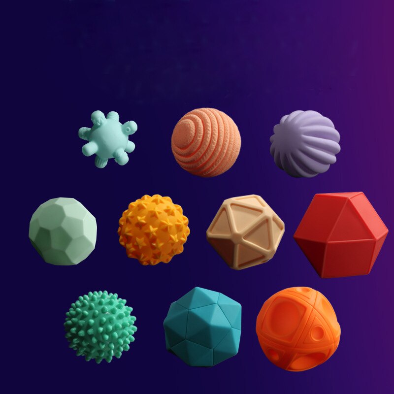 Neue Kinder Ball Strukturierte Multi DevelopTactile Sinne Spielzeug Baby Touch Hand Beißring Ball Training Massage Weichen Stress Bälle