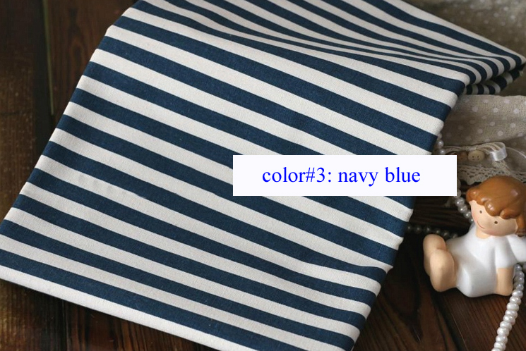 50cm * 150cm Streep Patroon Linnen Katoen Stof Canvas Thuis Bekleding Sofa Tafelkleed Materiaal