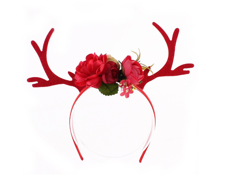 rentier Geweih Stirnband Weihnachten und Ostern Party DIY Frauen Girs Kind Weihnachten Hirsch Kostüm Ohr Party Haarband: 3