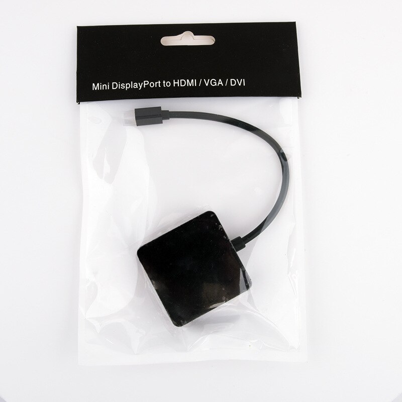 Factory Direct Mini DP Displayport to VGA + HDMI + DVI Conversion Cable Thunderbolt Macbook