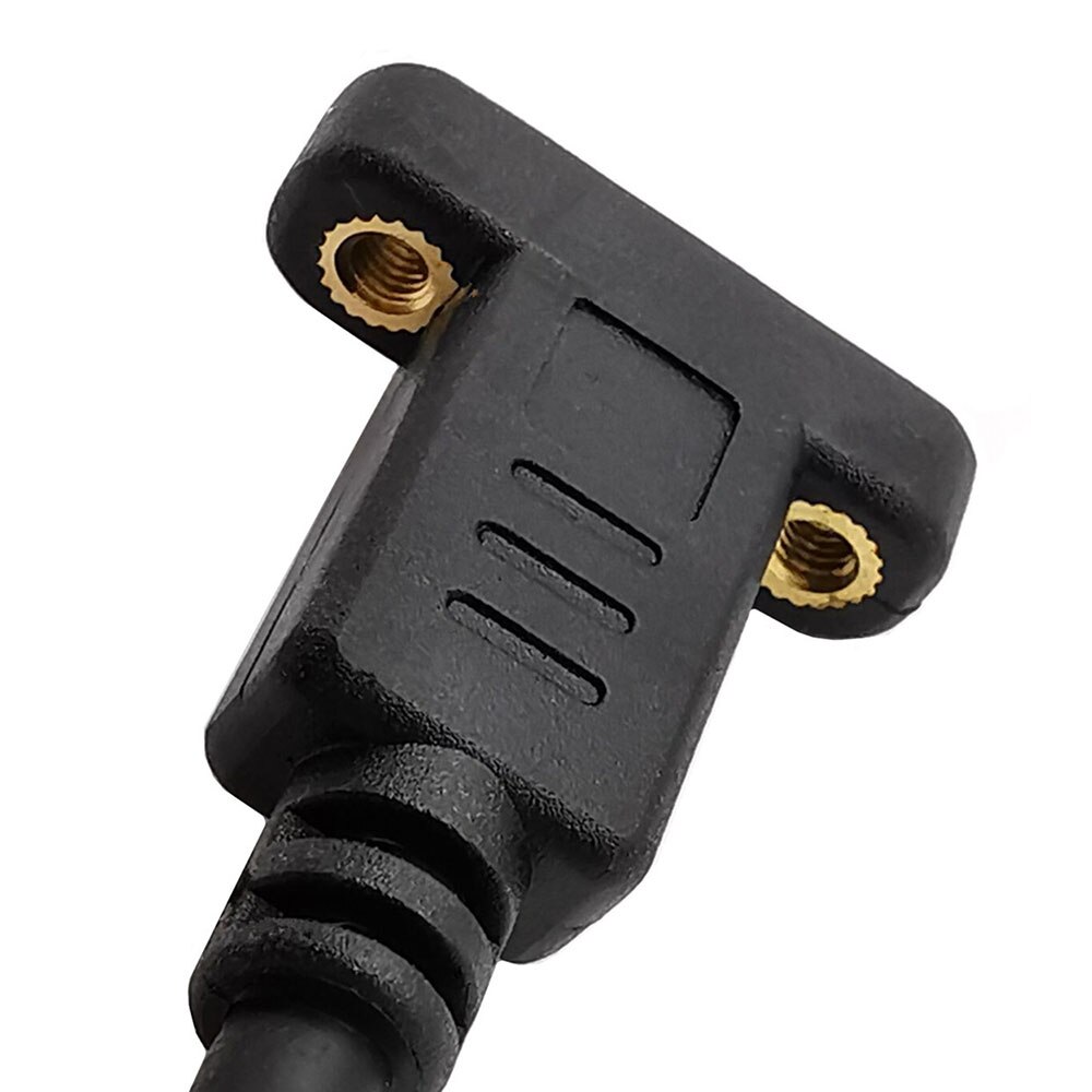 USB C Type-C Male To Female Extension Data Cable with Panel Mount Screw Hole 10Gbps 1m