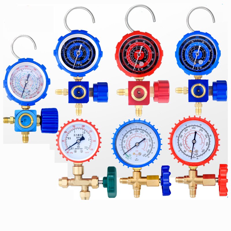 Aircondition kølemiddel gauge kølemiddel påfyldningsslange manometer  r22/r410a kølemiddel bærbart reparationsværktøj