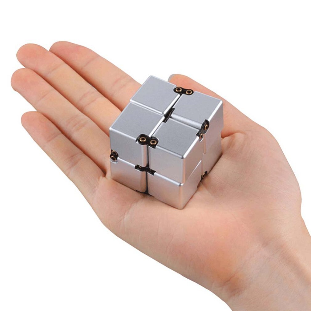 Magische Kubus Aluminium Cube Toys Premium Metalen Vervorming Magische Anti-Stress Cube Stress Reliever Voor Angst