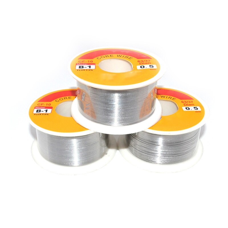 0.8 Mm 100G Soldeerbout Soldeer Soldeer Solderen 63/37 Tin Lood Flux Voor Lasser Ijzerdraad Reel