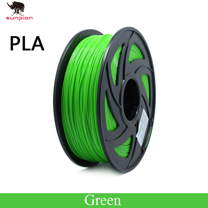 PLA 3D Printer Filament 1.75mm PLA 1.75 Filament 24 Colors White Dimensional Accuracy +/- 0.05 mm, 1kg / Spool: Green