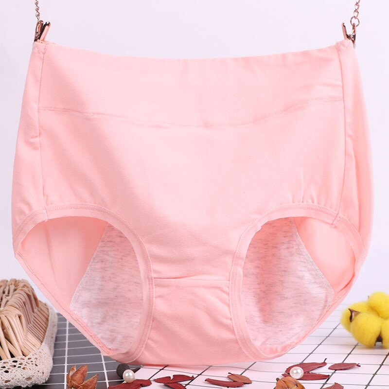 6XL 115kg grande taille grosse femmes sous-vêtements physiologiques menstruel étanche pur coton taille haute hygiénique Lingerie culotte