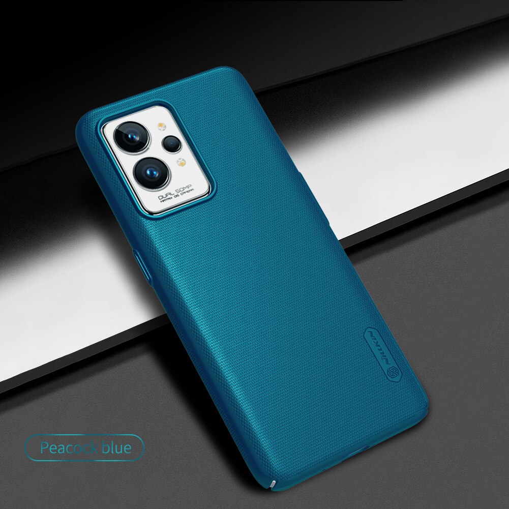 Hülle für Realme GT 2 Pro Nillkin Frosted Shield Matt PC Harte Rückseitige Handyhülle für OPPO Realme GT2 Pro Case: Blau