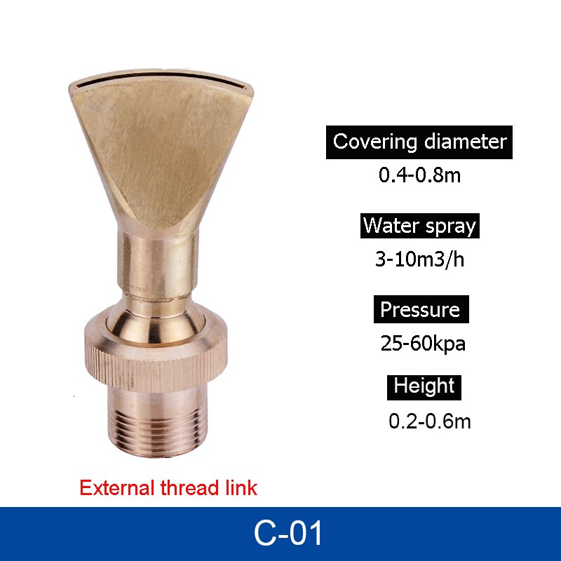 Koppar vattenpump munstycke modell a -01/ b -01/ c -01/ d -01/ e -01/ f -01/ g -01 metall vattenpump munstycke damm trädgård fontän formning munstycke