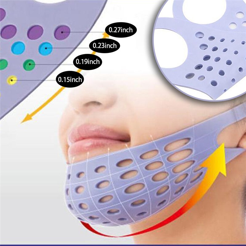 Viso Sottile sollevare su V-a forma di Bendaggio Dimagrante Maschera Forma Cintura anti Rughe Ridurre Il Doppio Mento Collo di Sollevamento Fisicamente sottile Strumento