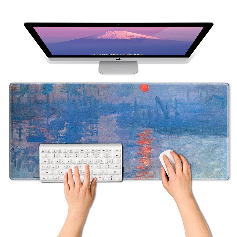 Spel Muismat Voor Kantoor En Thuis Met Anti-Slip Rubberen Basis Waterdicht Toetsenbord Pad Muismat: AB135