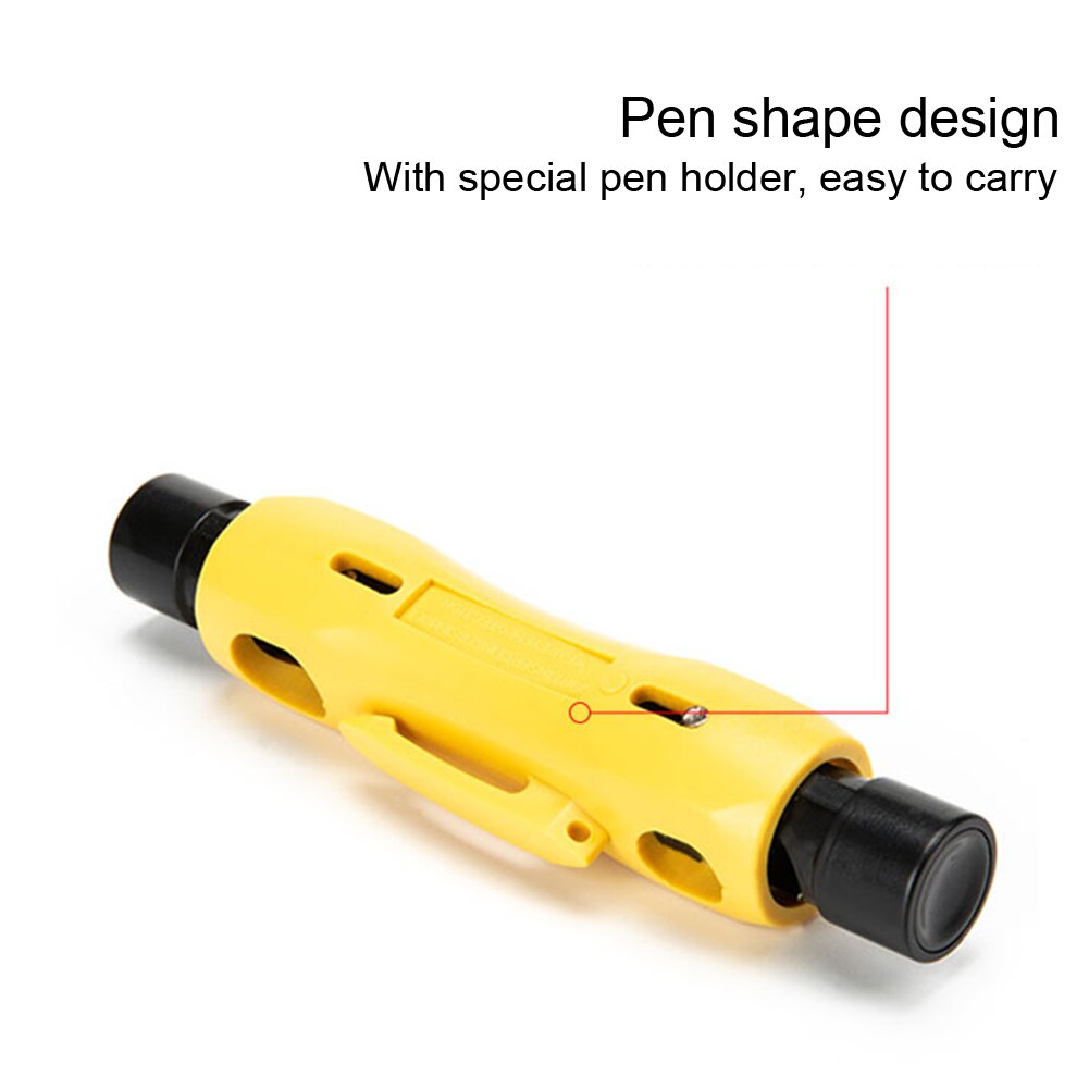 Multifunction Electric Wire Stripper Pen Wire Cable Pen Cutter Rotary RG85/59 Coaxial Cutter Stripping Machine Pliers Hand Tool