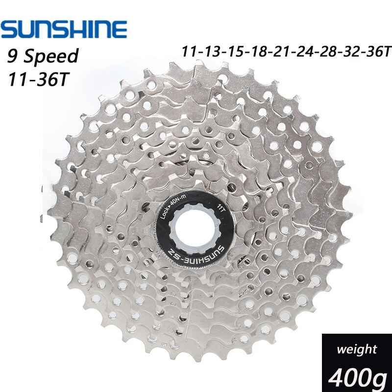 Cykel mtb kassette 8s 9s 10s 11s speed 32/36/40/42/46/50t frihjul breddeforhold mountainbike svinghjul: 9 hastighed 11-36t