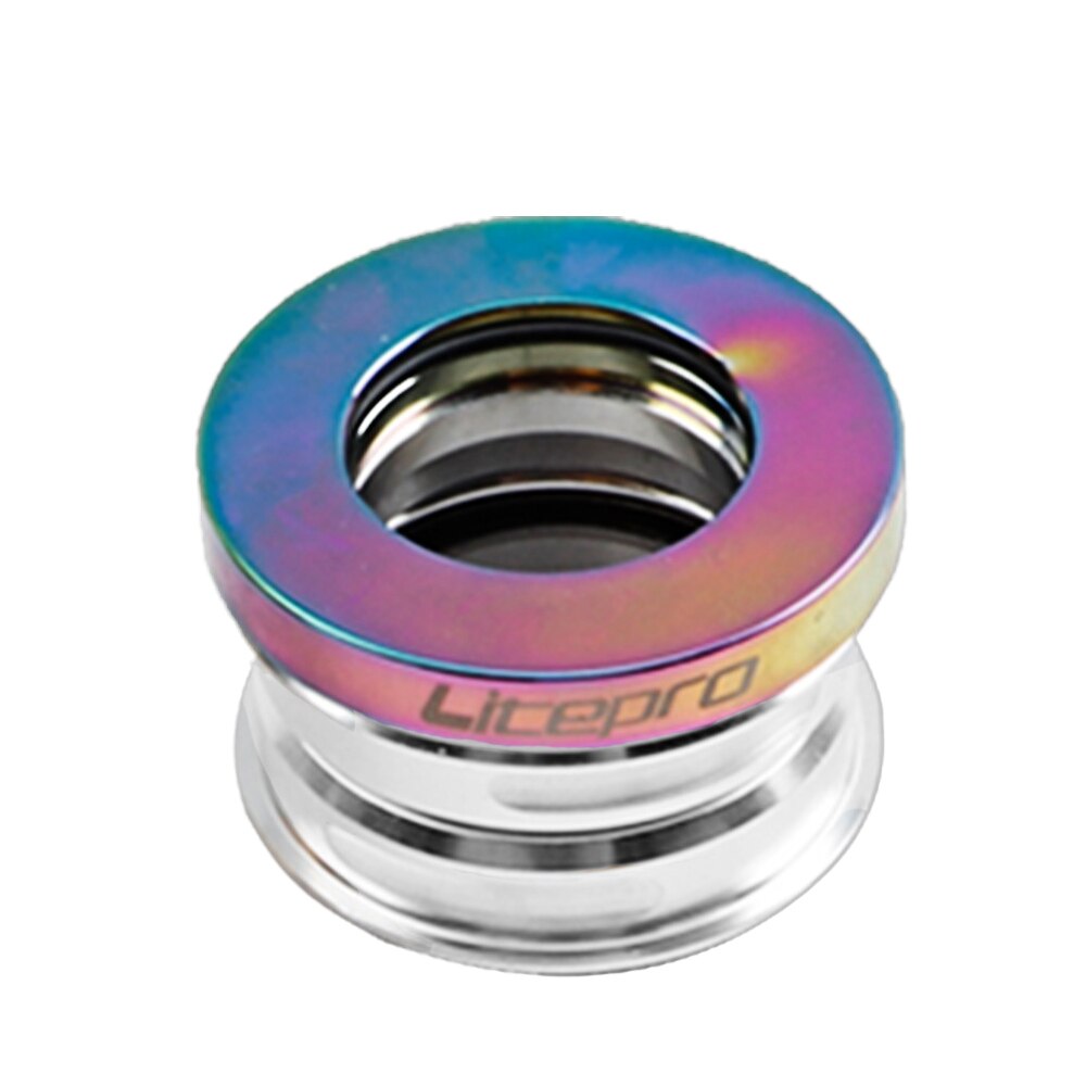 44mm Aluminum CNC Folding Mountain Bike Headset Internal Sealed Bearing Folding Bike Headset Bowl Series for SP8 SP18: Plating color