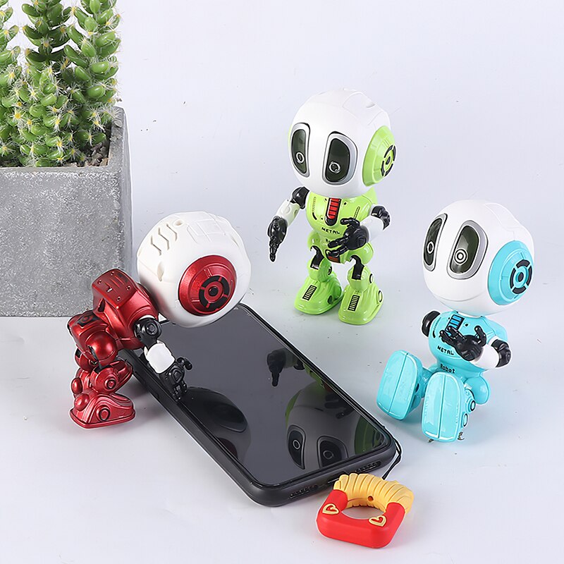 Alloy Intelligent Recording Talking Robot Voice Dialogue Cute Early Education Mini Intelligent Robots Doll Toy