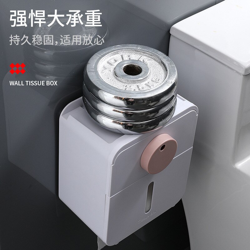 Hole-Free Toilet Tissue Box Roll Toilet Paper Towel Rack Toilet Household Storage Rack Tissue bathroom accessories box