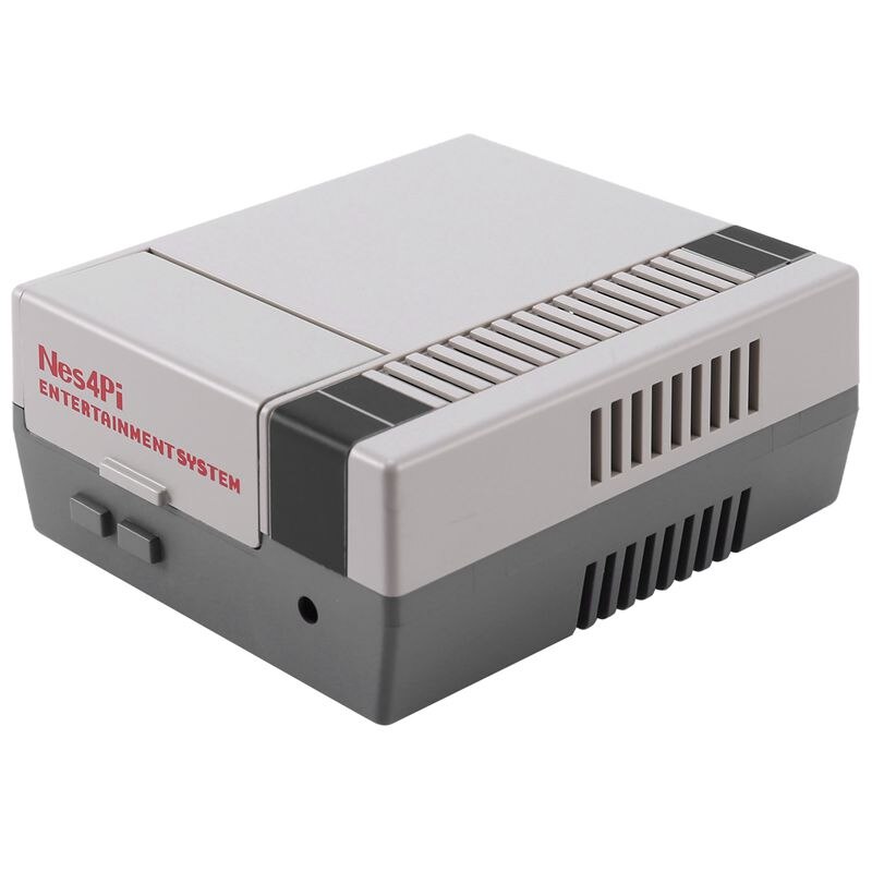 Nes4pi nes kit caso abs funcional ventilador de refrigeração dissipadores calor chaves de fenda apenas para raspberry pi 4 b (4 modelo b)