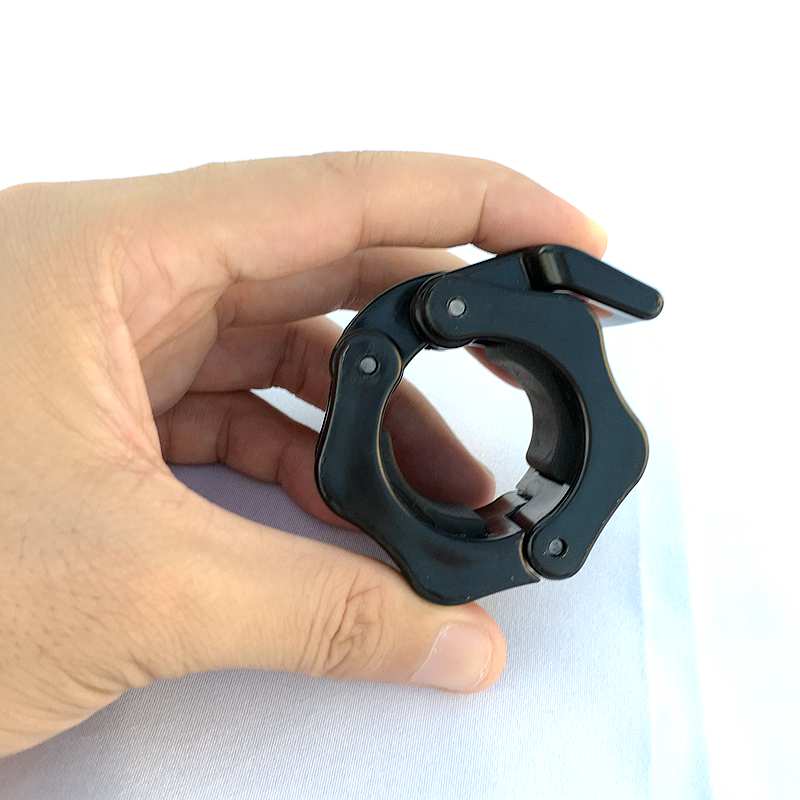 1 par 30mm låsning barbell spinlock kraver klemme håndvægt bar klemme vægtløftning bar gym håndvægt fitness kropsbygning